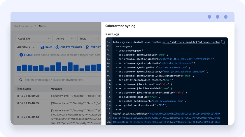 Log Search & Threat Hunting Interface