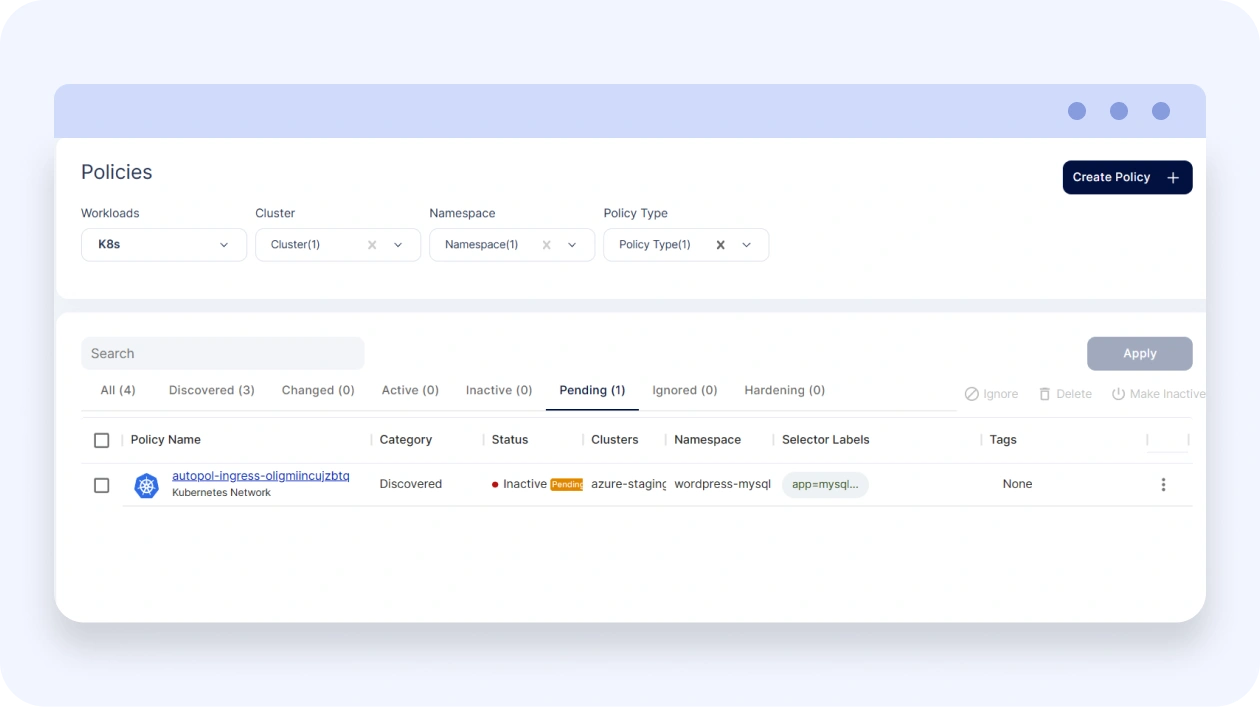 policy creation-micro